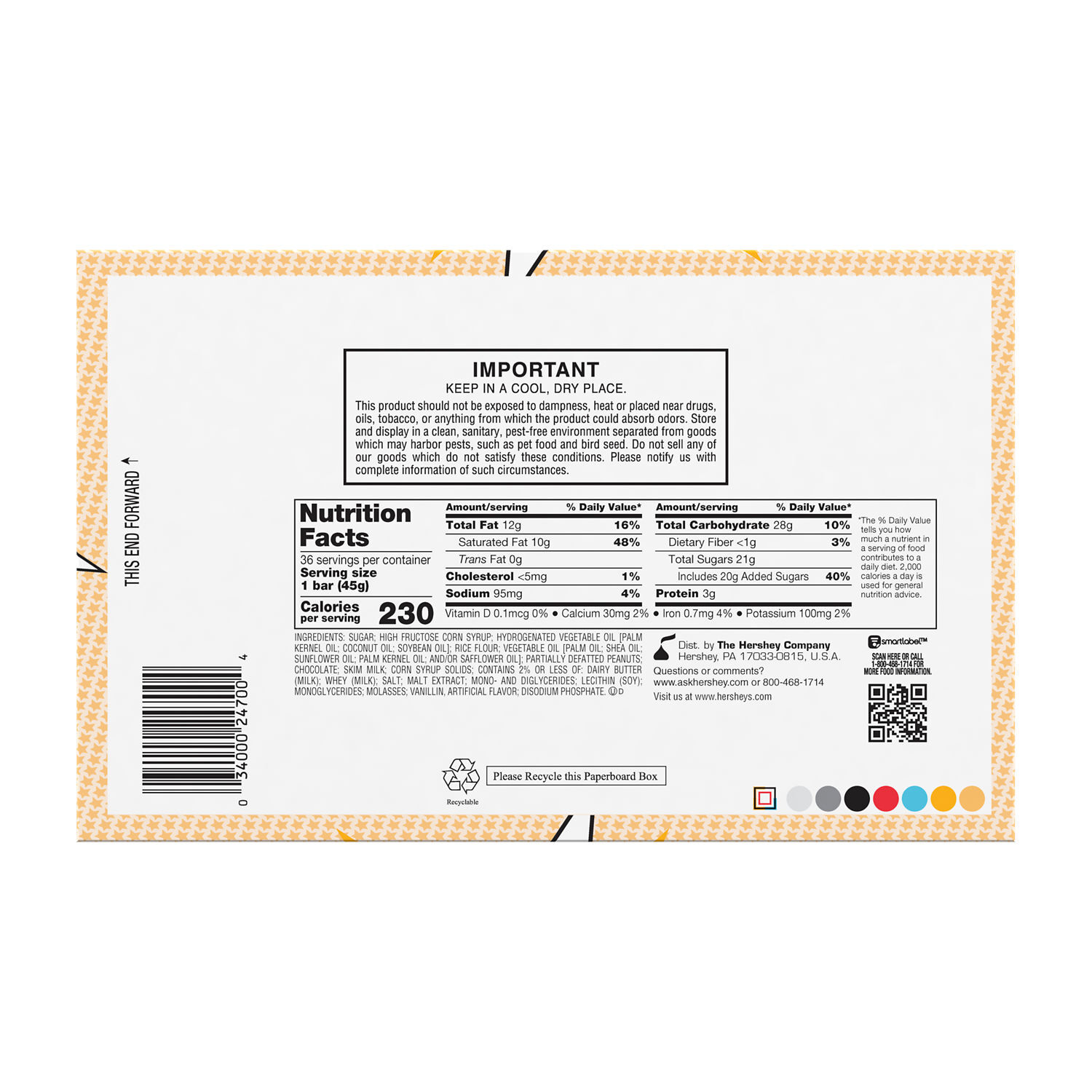 WHATCHAMACALLIT Chocolate, Caramel, and Peanut Crisps Candy Bars, 1.6 ...