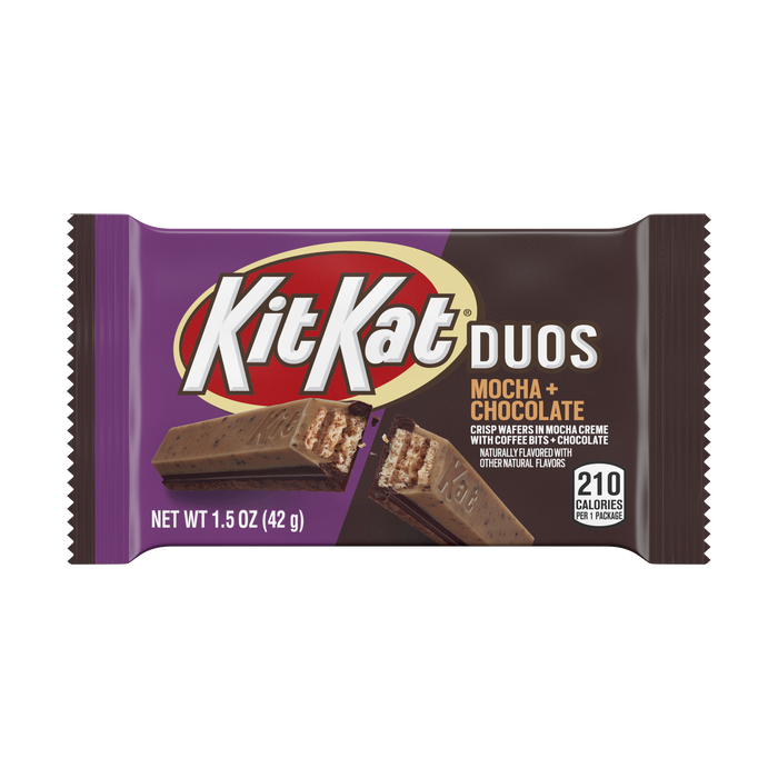 Image of KIT KAT DUOS Mocha 1.5 oz. Standard Bar Packaging