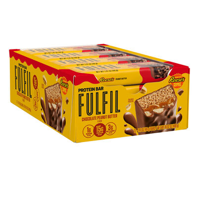 FULFIL REESE'S Chocolate Peanut Butter Flavored Protein Bar, 1.41 oz (12 Count)