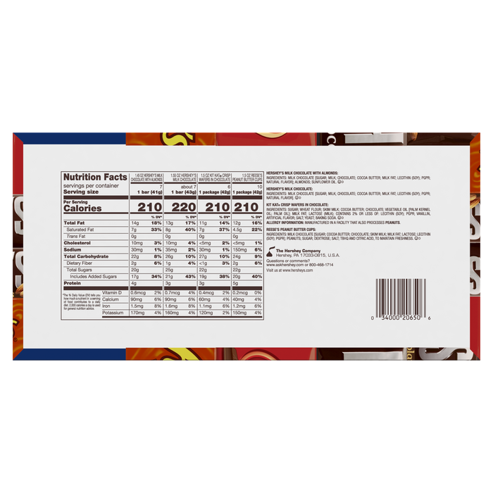 Bulk Hershey S Assorted Chocolate Candy Bars