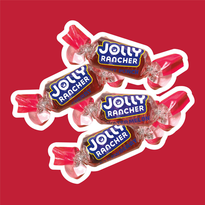 Image of JOLLY RANCHER Awesome Reds Assorted Fruit Flavored Hard Candy Bag, 11.2 oz Packaging
