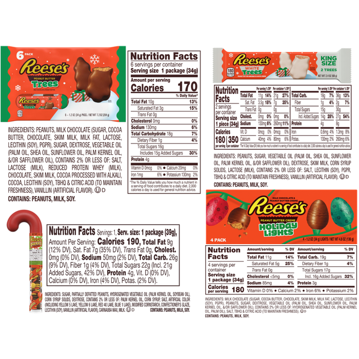 Image of REESE'S Assorted Holiday Gift Basket, 30 oz Candy Packaging