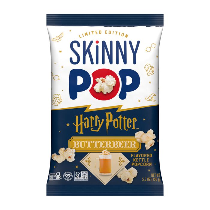 Image of SKINNYPOP Harry Potter™ Butterbeer-Flavored Kettle Popcorn Bag, 5.3 oz Packaging