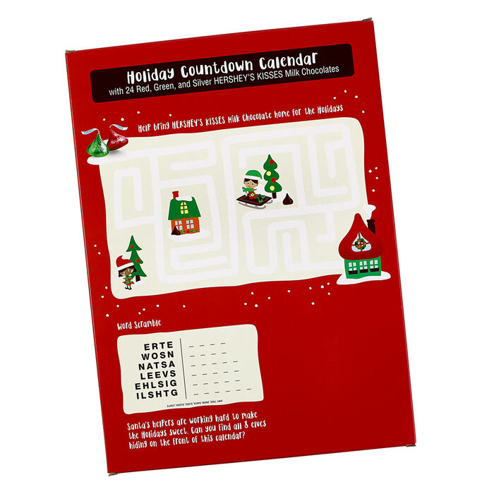 Image of HERSHEY'S Countdown to Christmas Advent Calendar with HERSHEY'S KISSES Packaging