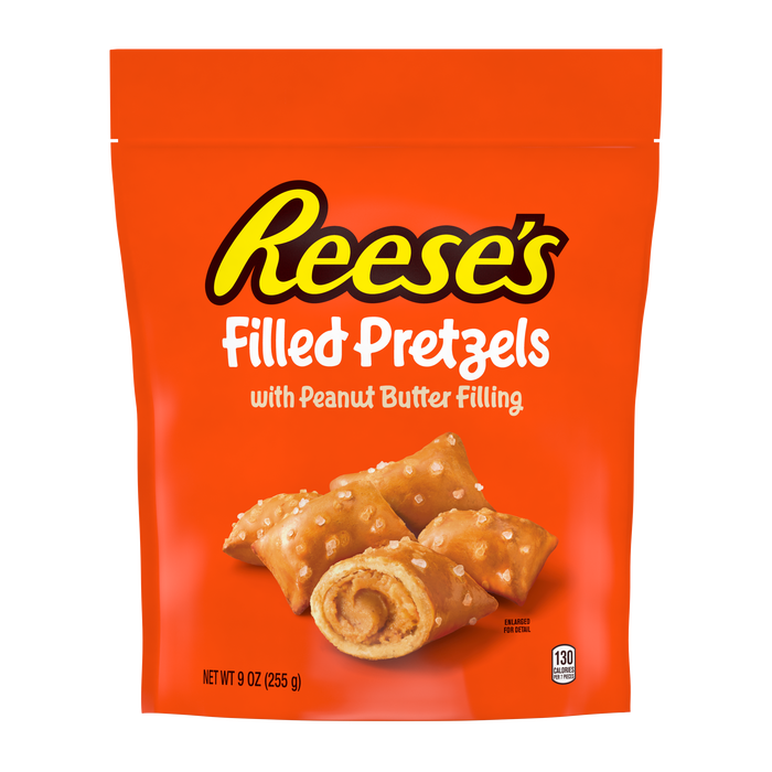 Image of REESE’S Peanut Butter Filled Pretzels, 9 oz Bag Packaging