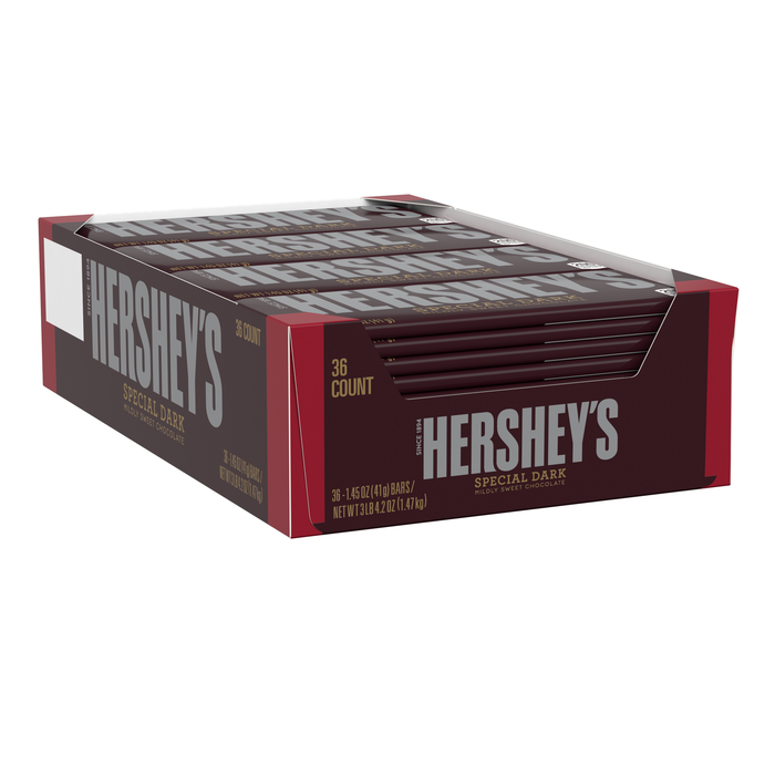 Image of HERSHEY'S SPECIAL DARK Standard Bar (36 ct.) [36-Pack (36 x 1.45 oz. bar)] Packaging