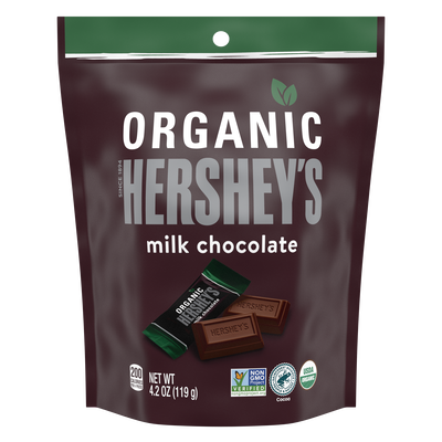 HERSHEY'S Organic Milk Chocolate Miniatures  4.2oz Candy Bag