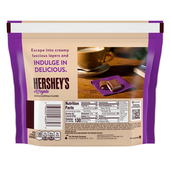 Image of HERSHEY'S Affogato Flavored Snack Size Candy Bag, 8.4 oz Packaging