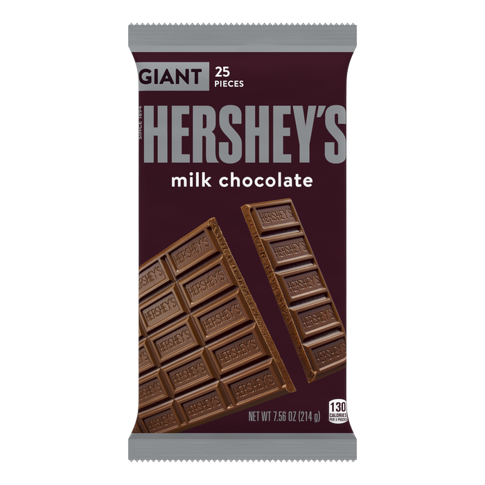 Image of HERSHEY'S Milk Chocolate Giant Bar, 7.56 oz. Packaging