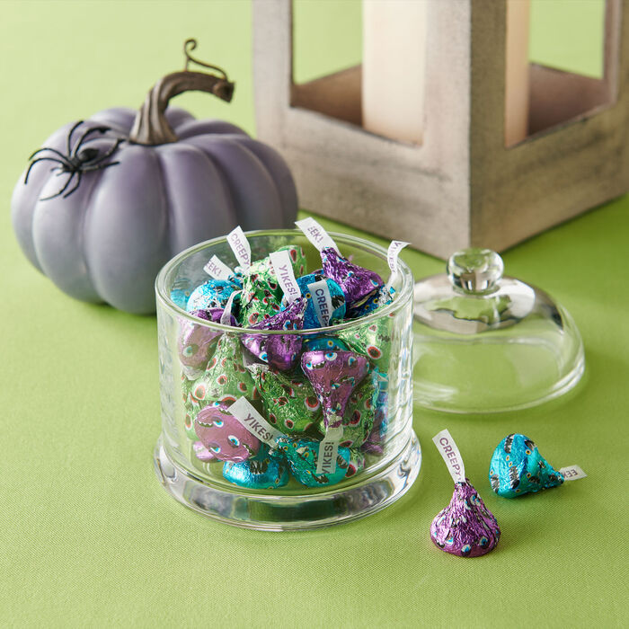 Image of HERSHEY'S KISSES Milk Chocolate Monster, Halloween Candy Bag, 9 oz Packaging