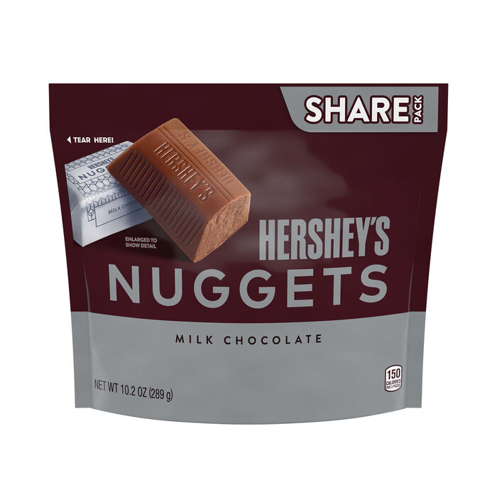 Image of HERSHEY'S NUGGETS Milk Chocolate 10.2oz Candy Bag Packaging