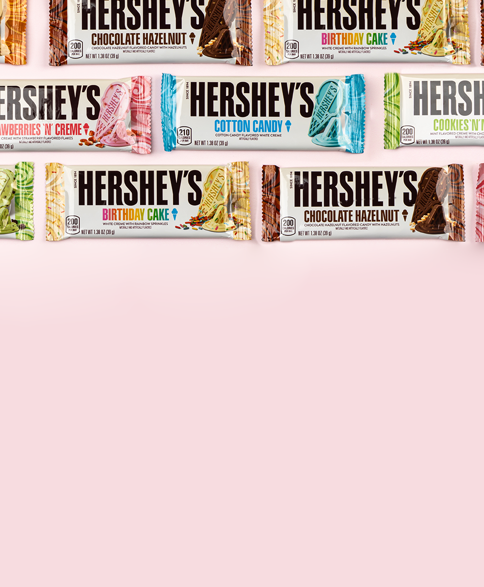 HERSHEY'S Ice Cream Shoppe Bars in various flavors