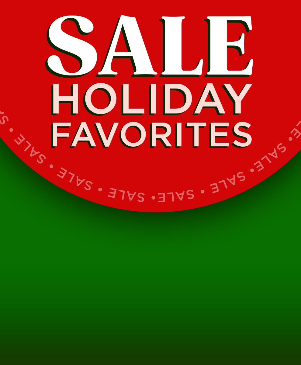 Promotional graphic featuring graphic text display advertising holiday markdowns