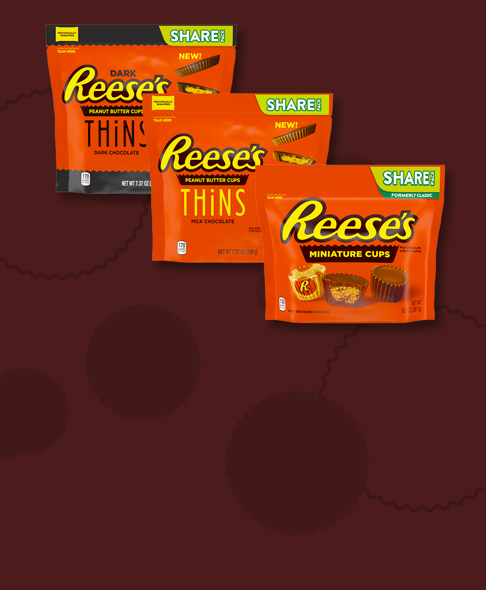 Variety of REESE’S Candy Share Bags