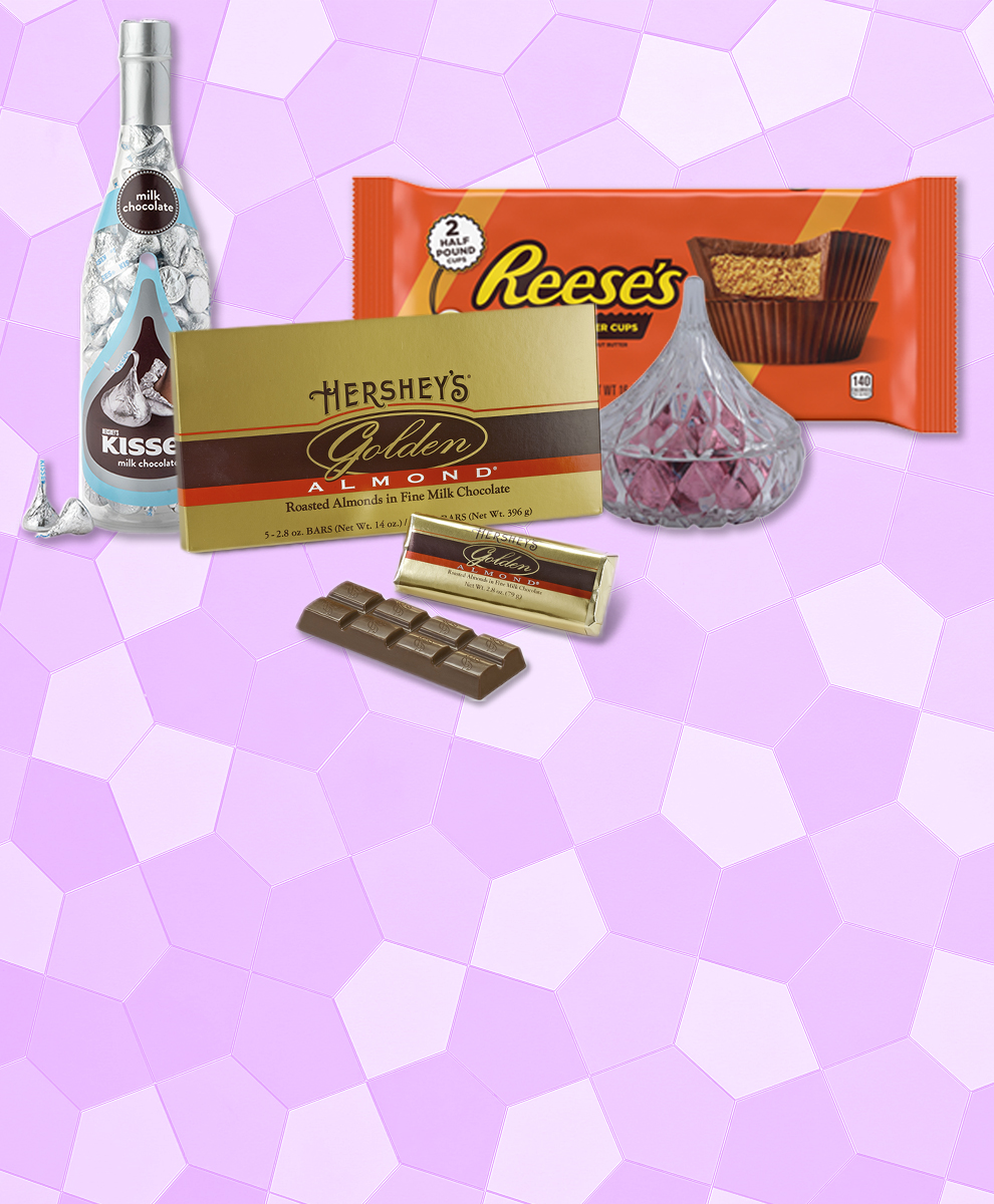 Assortment of best selling products from Hershey Store