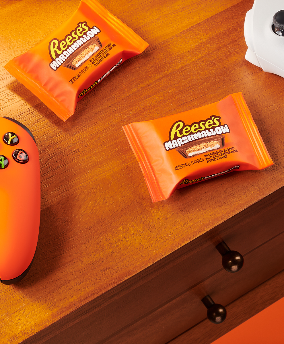 Promotional graphic featuring Reese's Peanut Butter Treats