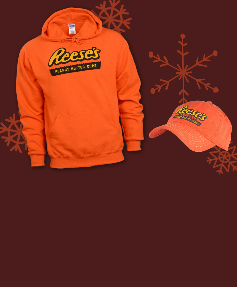 REESE’S Orange Sweatshirt and Hat