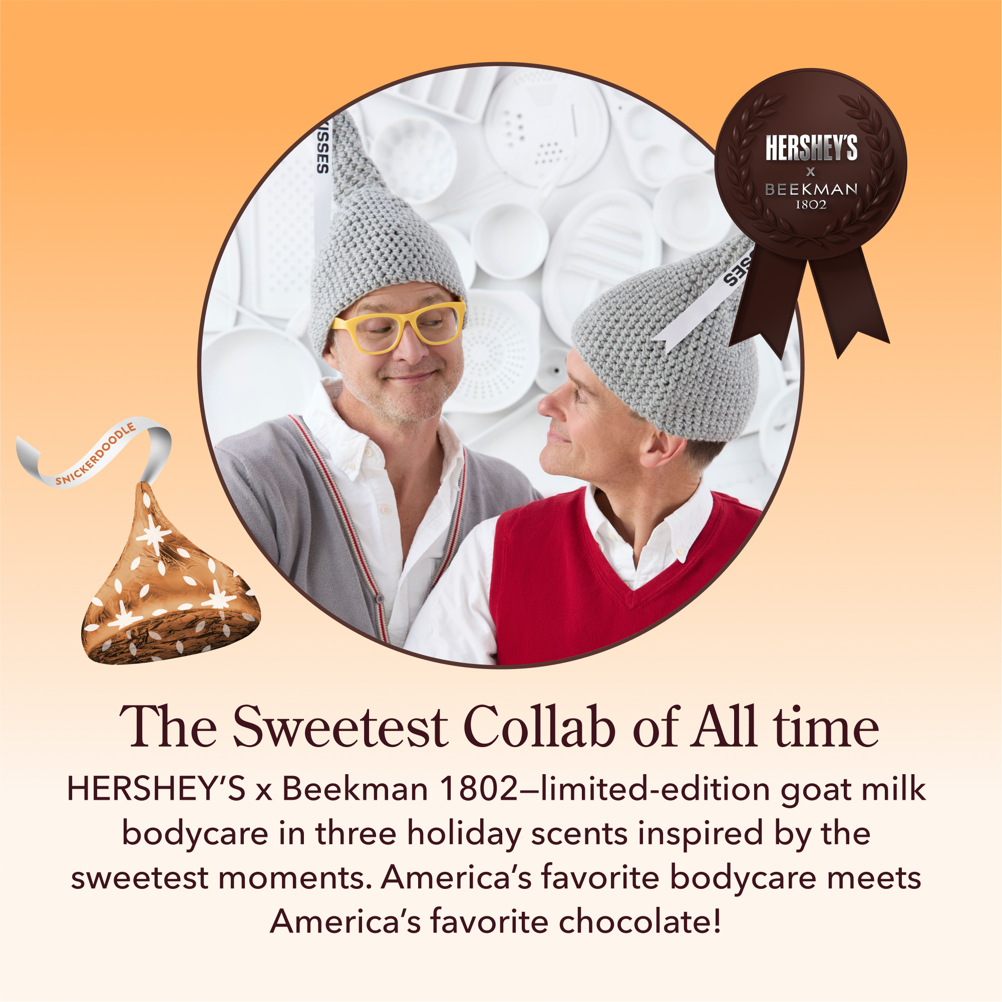 Limited-Edition Beekman 1802 x HERSHEY'S Travel-Size KISSES