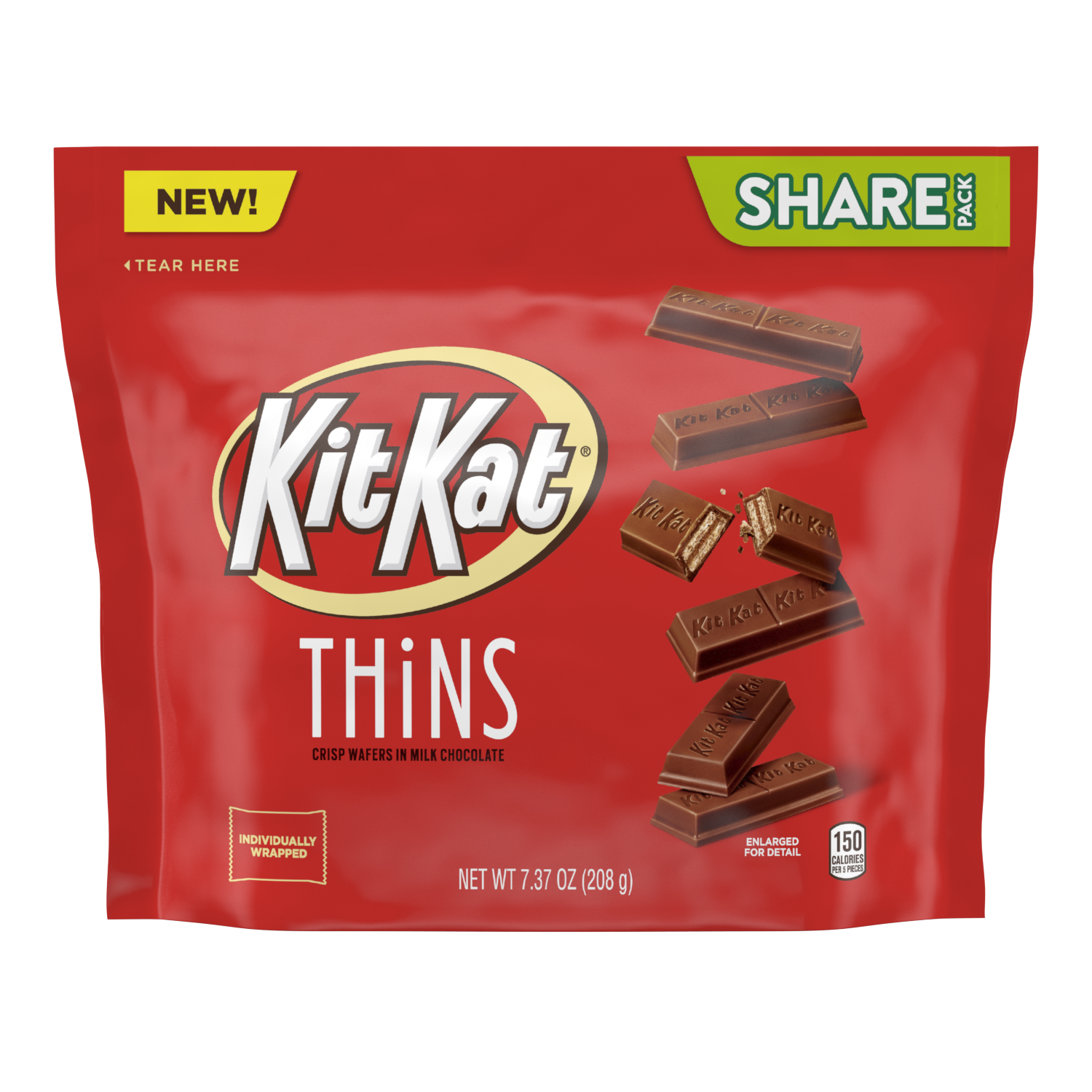 KIT KAT® Dark Chocolate, Individually Wrapped Wafer Candy Bar, 1.5 oz