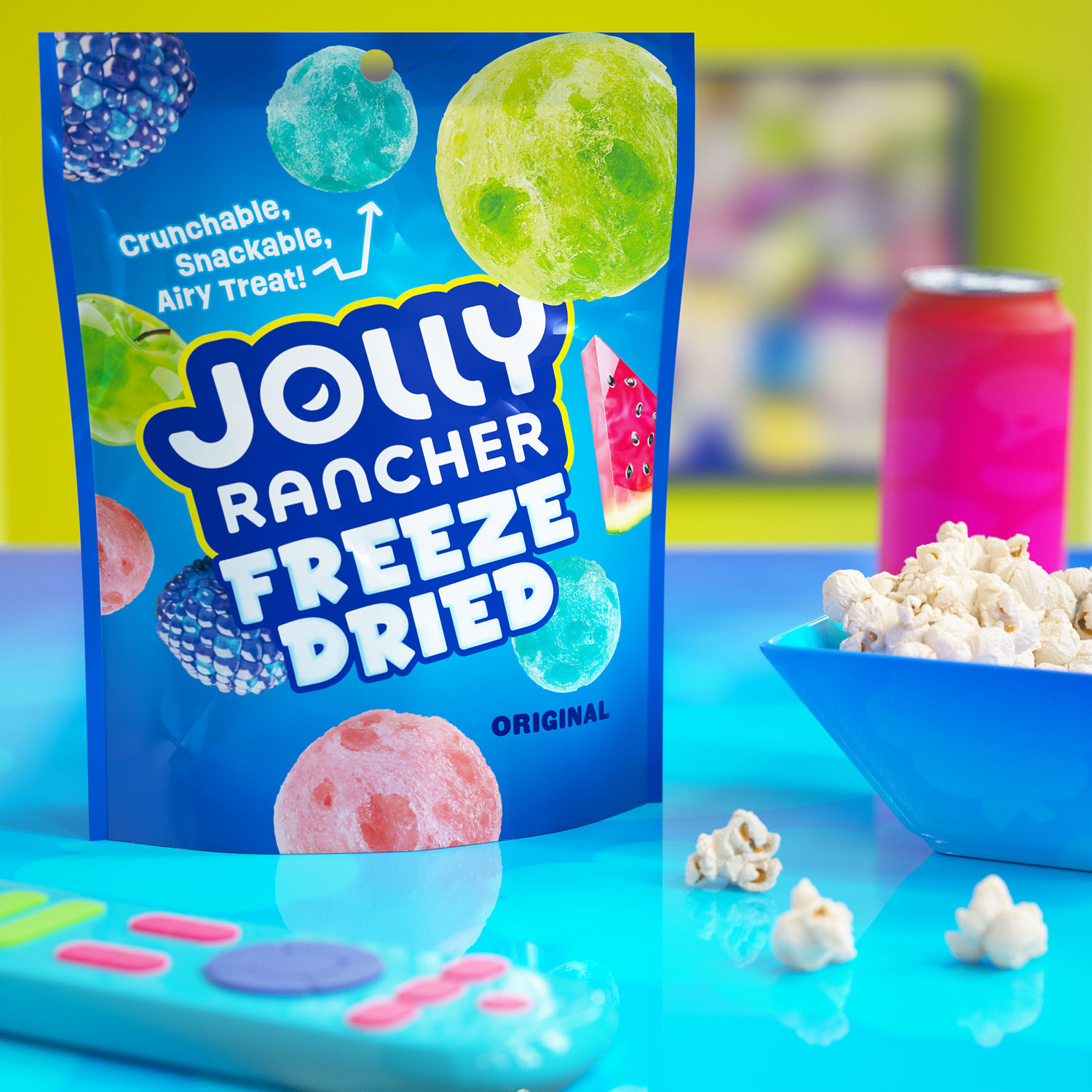 JOLLY RANCHER Freeze Dried Original Fruit Flavored Candy Bag, 3.1 oz
