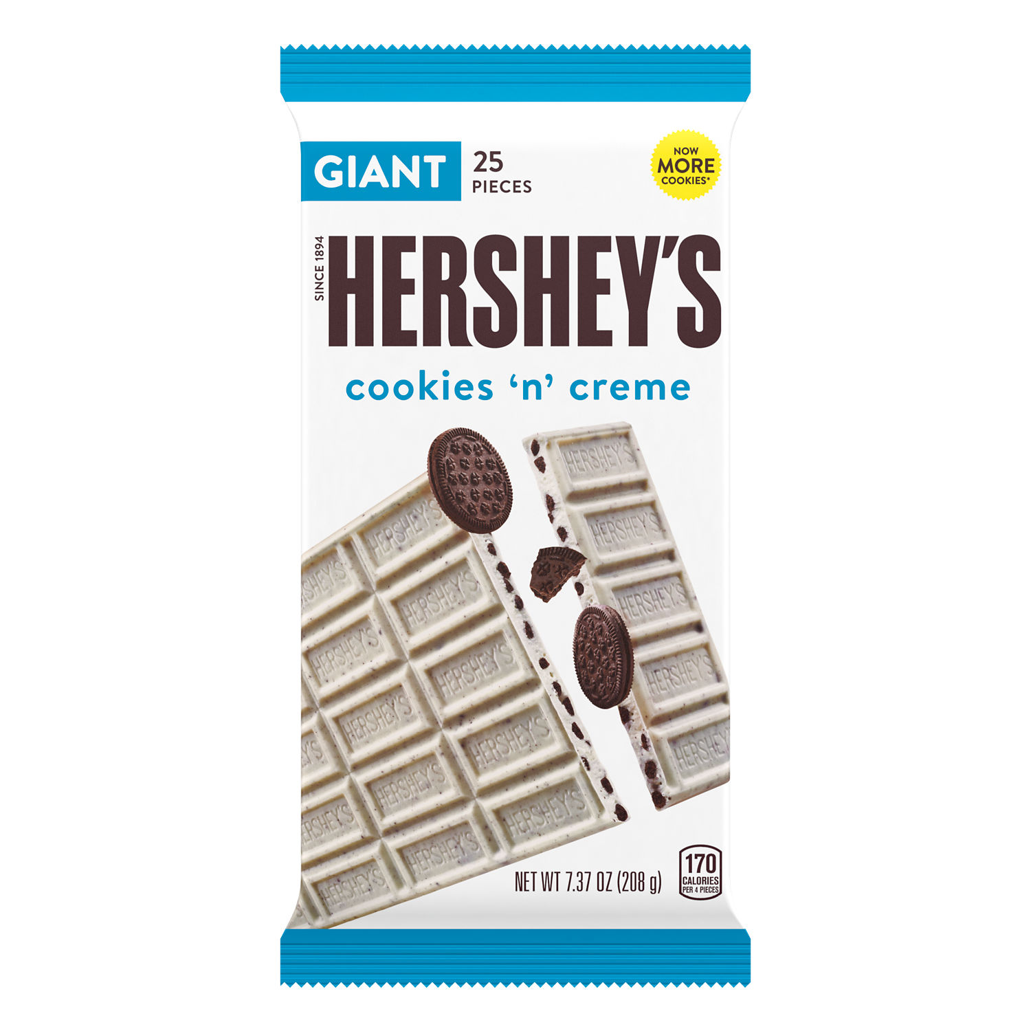 HERSHEY S Cookies N Cream Giant Oz Candy Bar