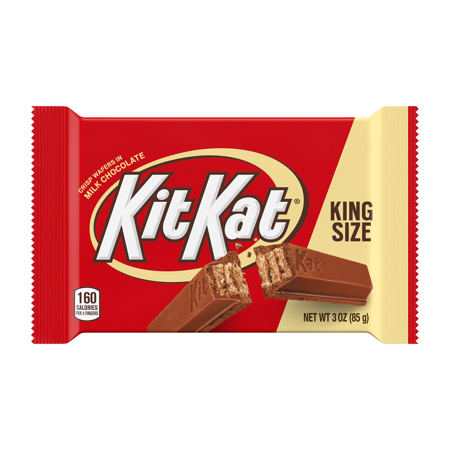 Kit Kat Crisp Wafers, in Milk Chocolate, King Size - 3 oz