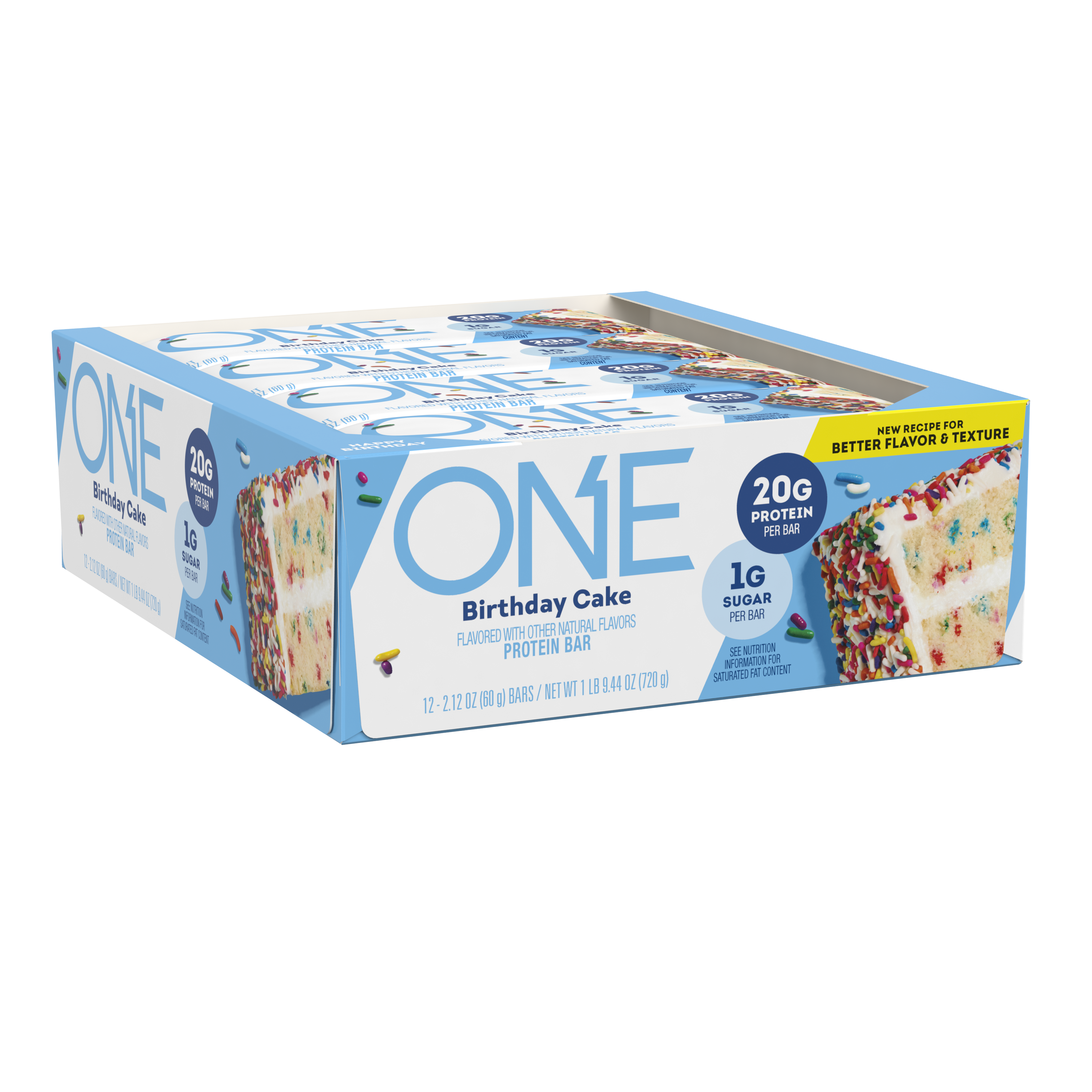 ONE Birthday Cake Flavored Protein Bars, 2.12 oz (12 Count)