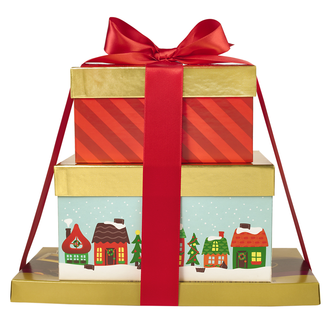 Heartwarming Holiday HERSHEY'S Milk Chocolate Fan Gift Basket Box