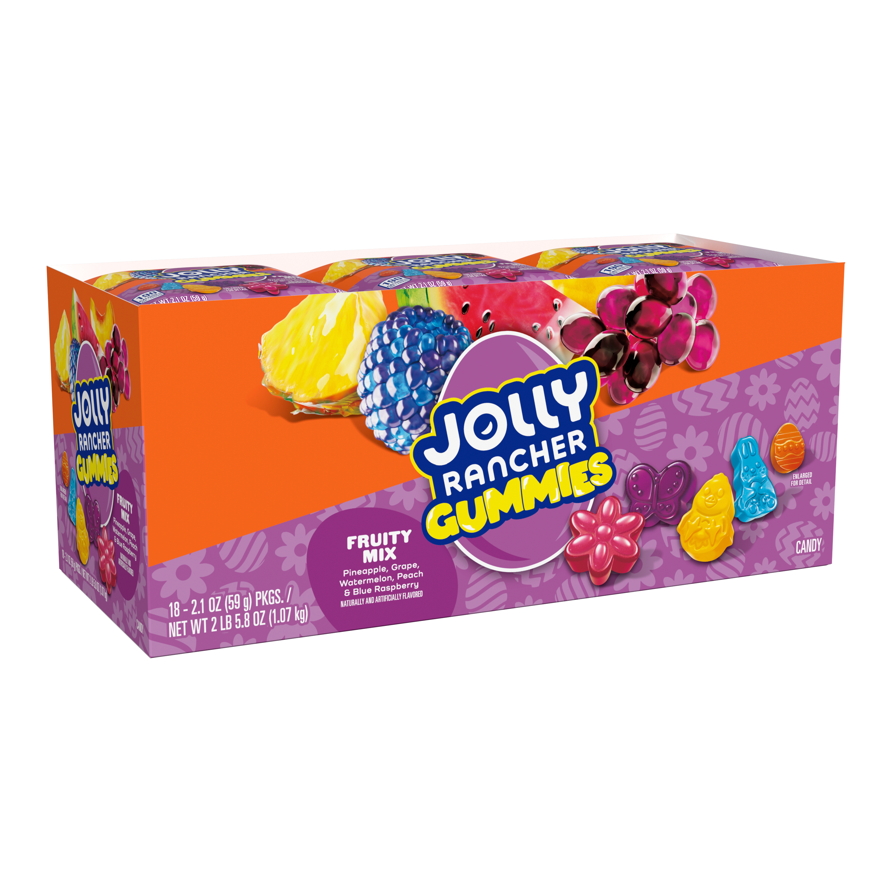 JOLLY RANCHER Fruity Mix Easter Gummies, 2.1 oz (18 Count)