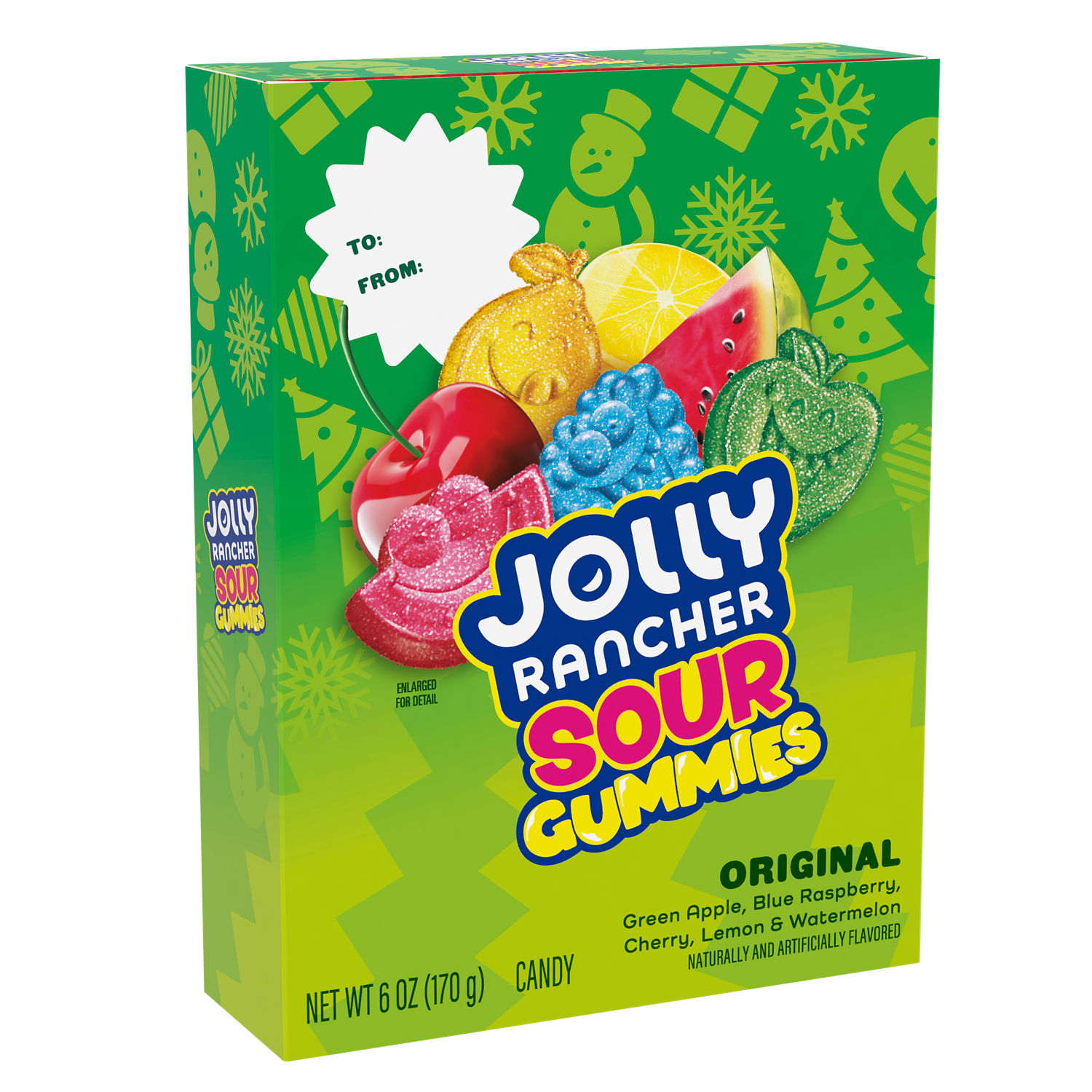 JOLLY RANCHER Original Fruit Flavored Sour Gummies, Christmas
