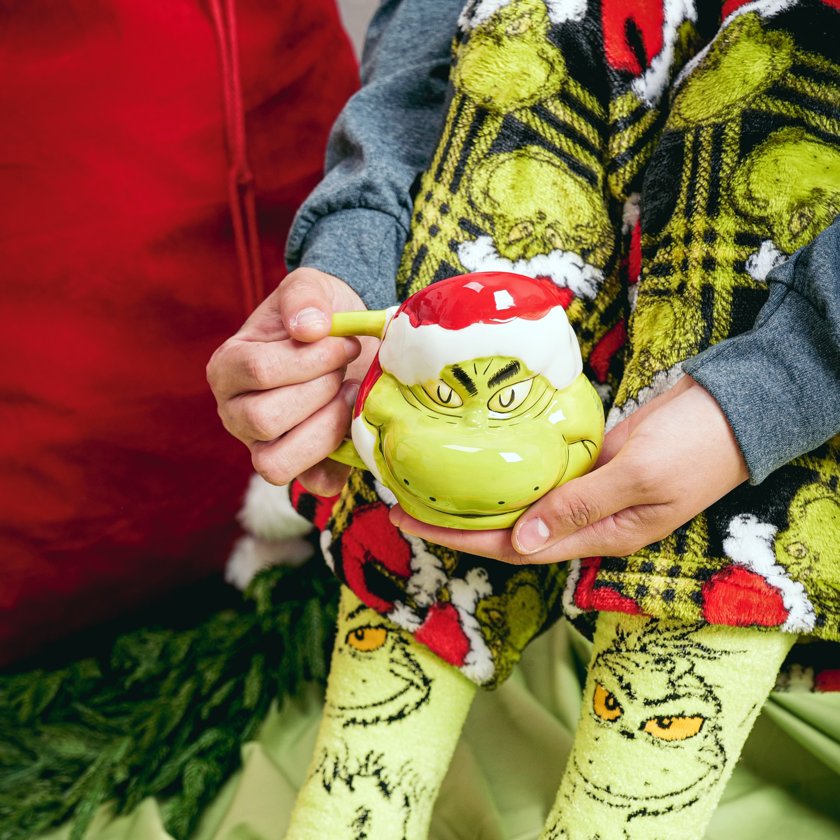 Dr. Seuss's How the Grinch Stole Christmas!™ Grinch Santa Sculpted Mug With  Sound, 21 oz.