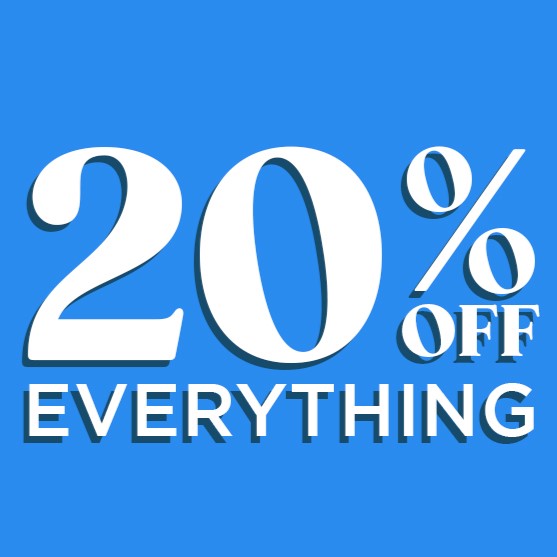 Promotional graphic highlighting Black Friday 20% off sitewide offer