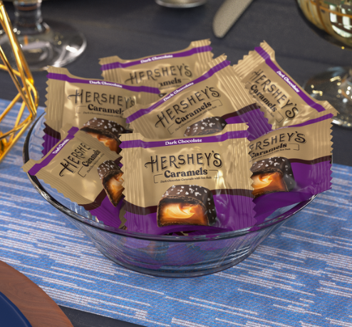Hershey's Exclusive Dark Chocolate Sea Salt Caramel Truffles