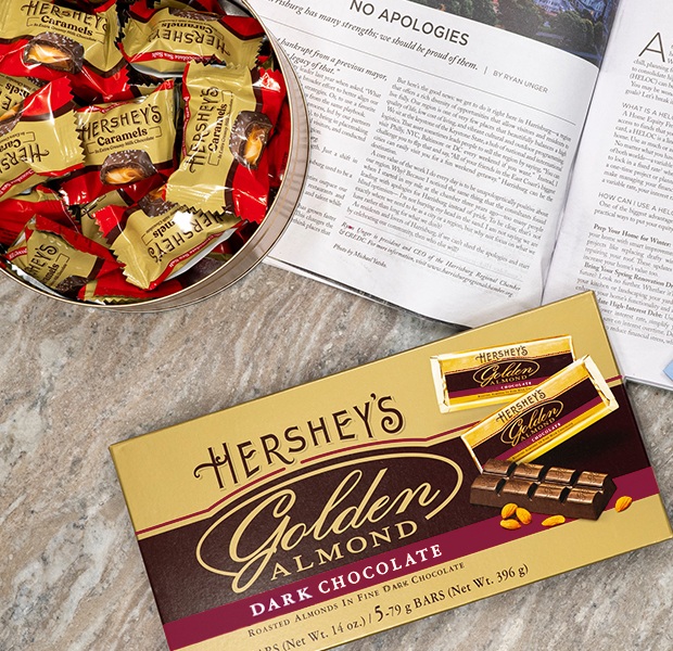 Hershey's Golden Almond milk chocolate bar gift box for dad