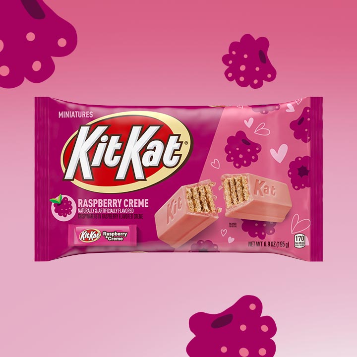 Bag of KIT KAT® Raspberry Creme Flavored Wafer Bars