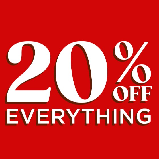 Promotional graphic highlighting Black Friday 20% off sitewide offer