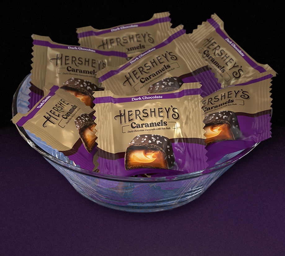 Hershey's Exclusive Dark Chocolate Sea Salt Caramel Truffles